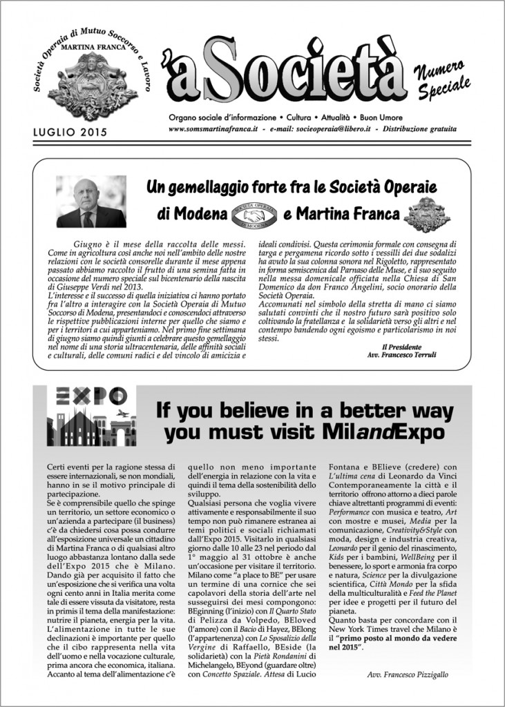 Giornale Special luglio